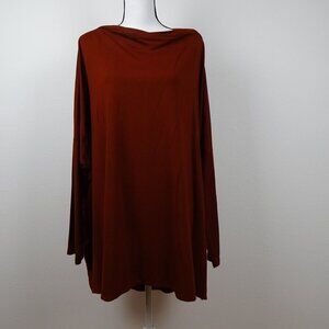 Bryn Walker Tunic Women's Plus Size 2X Brown Dimitri Lagenlook Long Sleeve